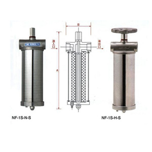 JNC單芯不銹鋼過濾器（NF-1S-N-S、NF-1S-H-S）